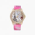 Reloj Diseño Torre Eiffel (Fucsia)