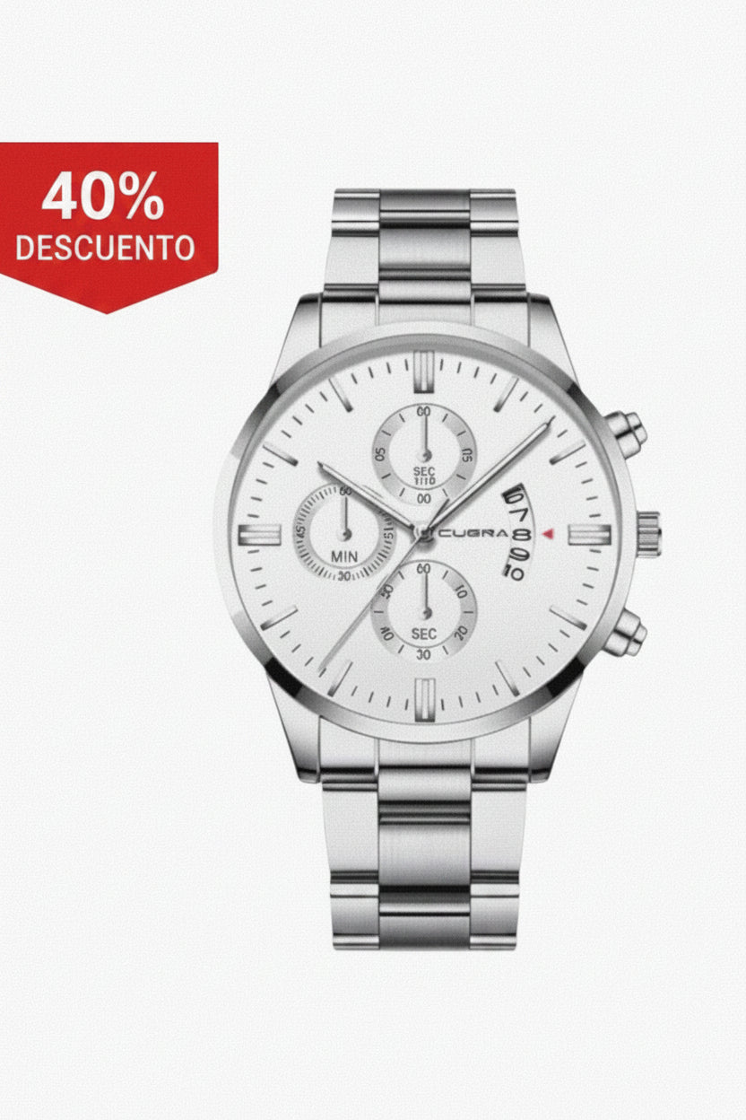 Reloj para Caballero (Color Plata)(Acero)
