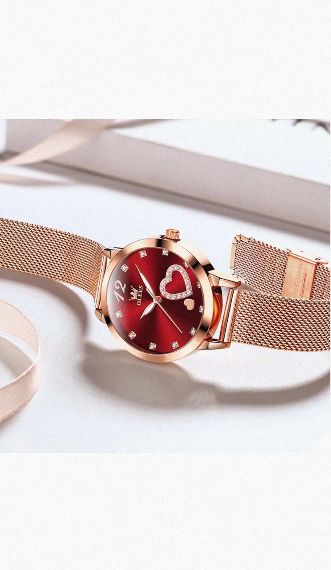 Set Reloj+ Pulsera Olev ⌚❤️(Rojo)