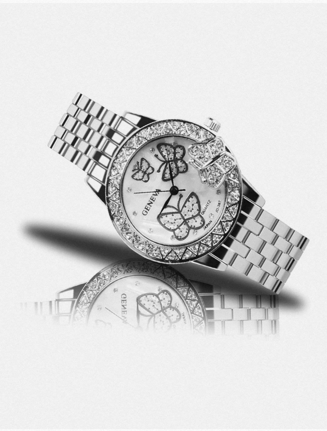 Reloj Diseño Mariposa🦋 (Color Plata)