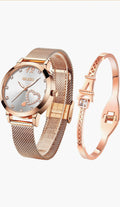 Set Reloj + Pulsera Olev⌚❤️ (Blanco)