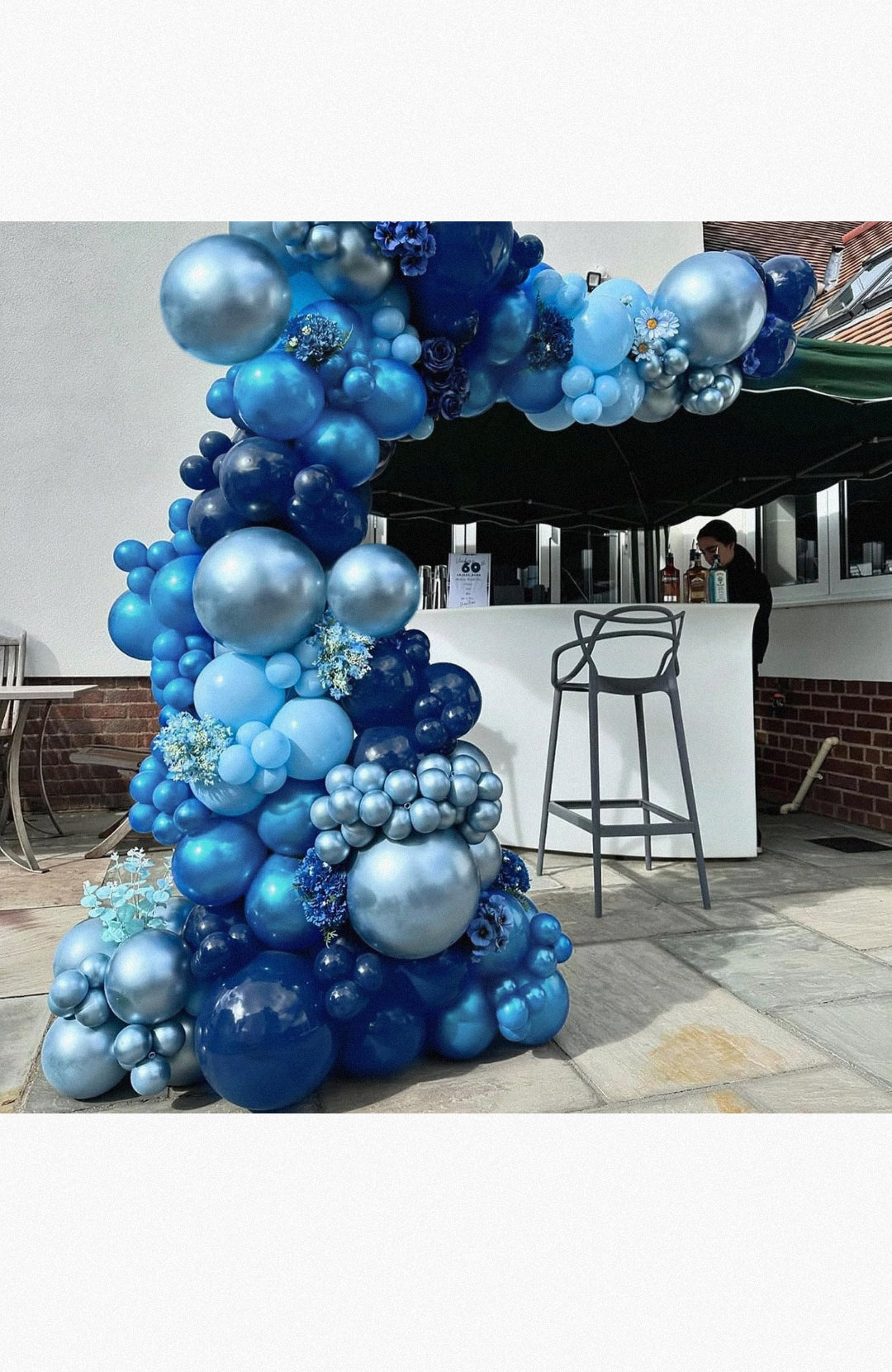 Juego de Globos Azules (60 Piezas) 12 Pulgadas