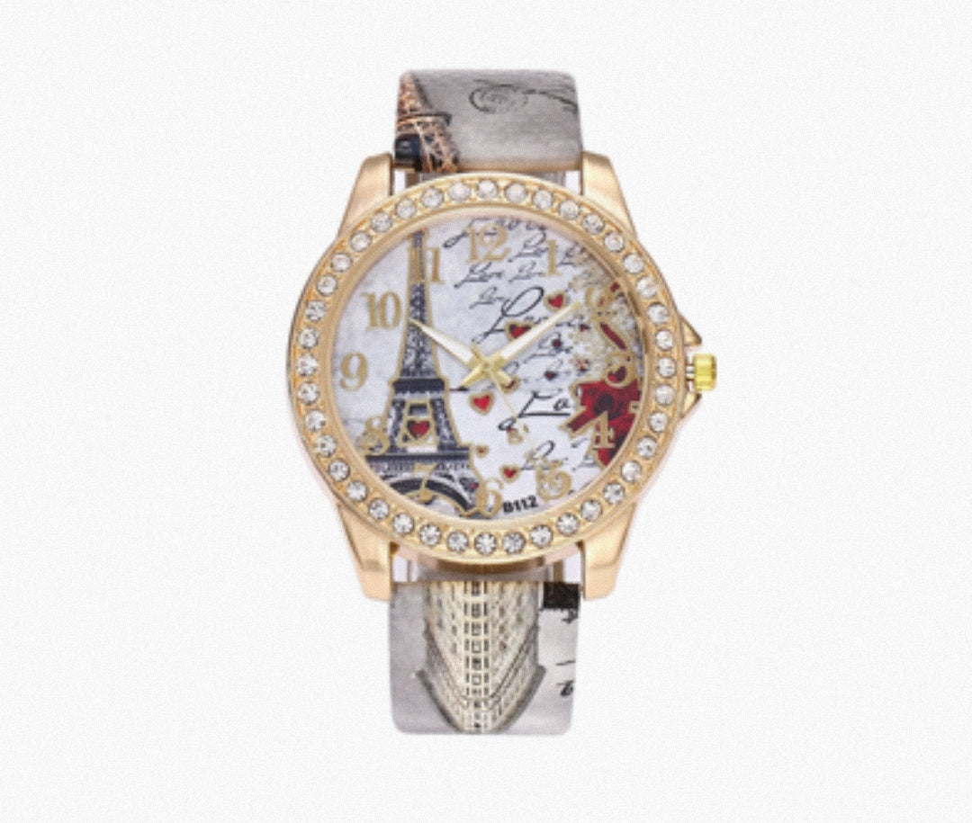 Reloj Diseño Torre Eiffel (Gris)