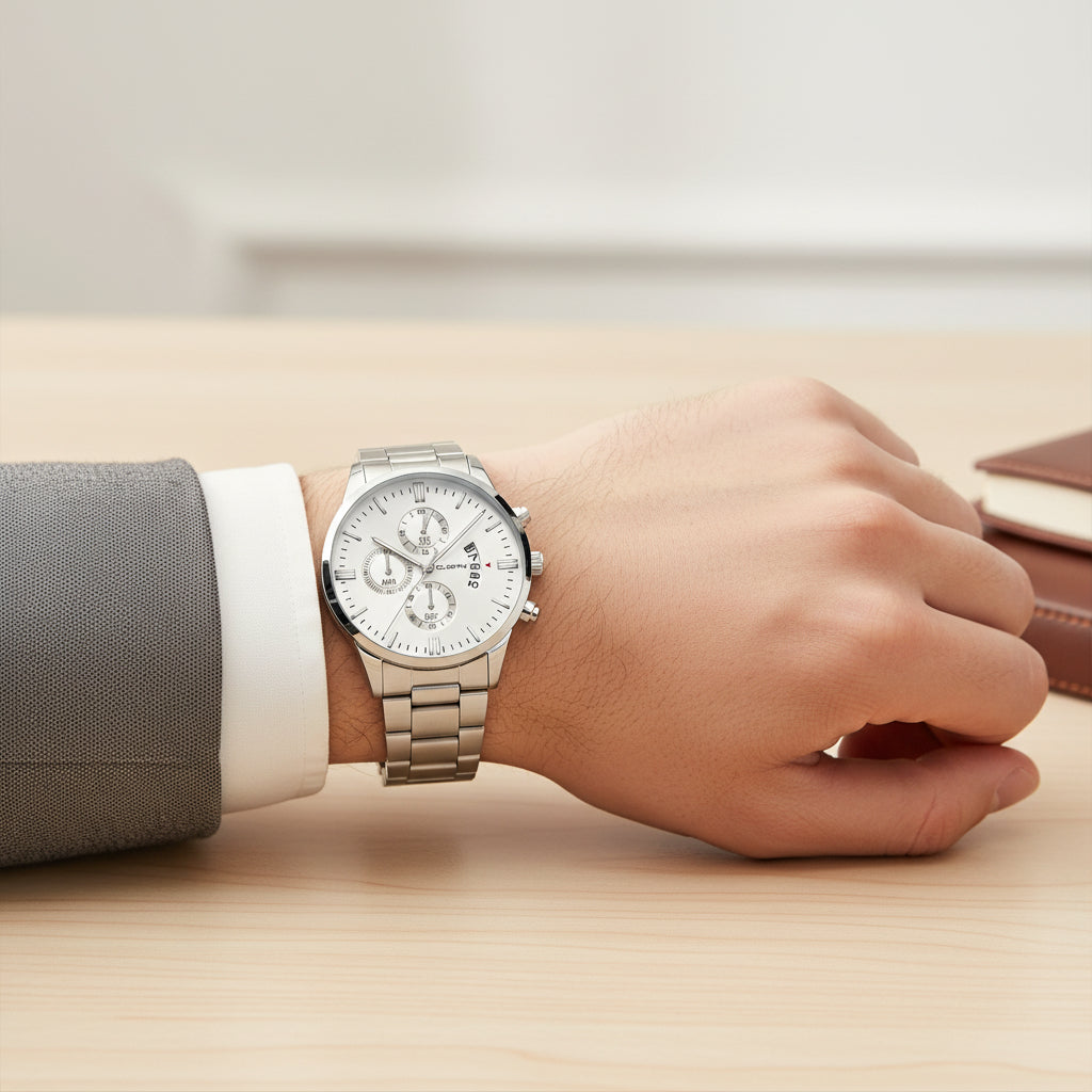 Reloj para Caballero (Color Plata)(Acero)