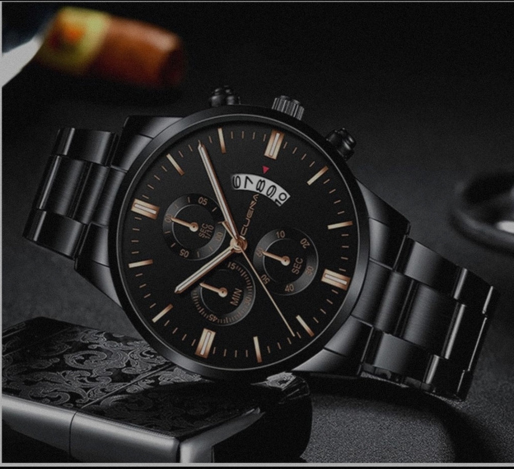 Reloj para Caballero (Color Negro) (Acero)