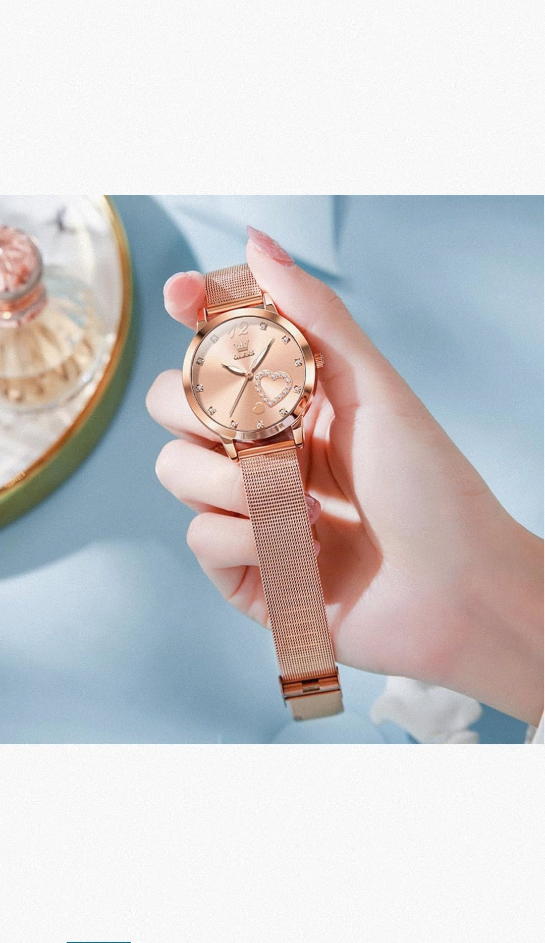 Set Reloj + Pulsera Olev⌚❤️ (Oro Rosa)