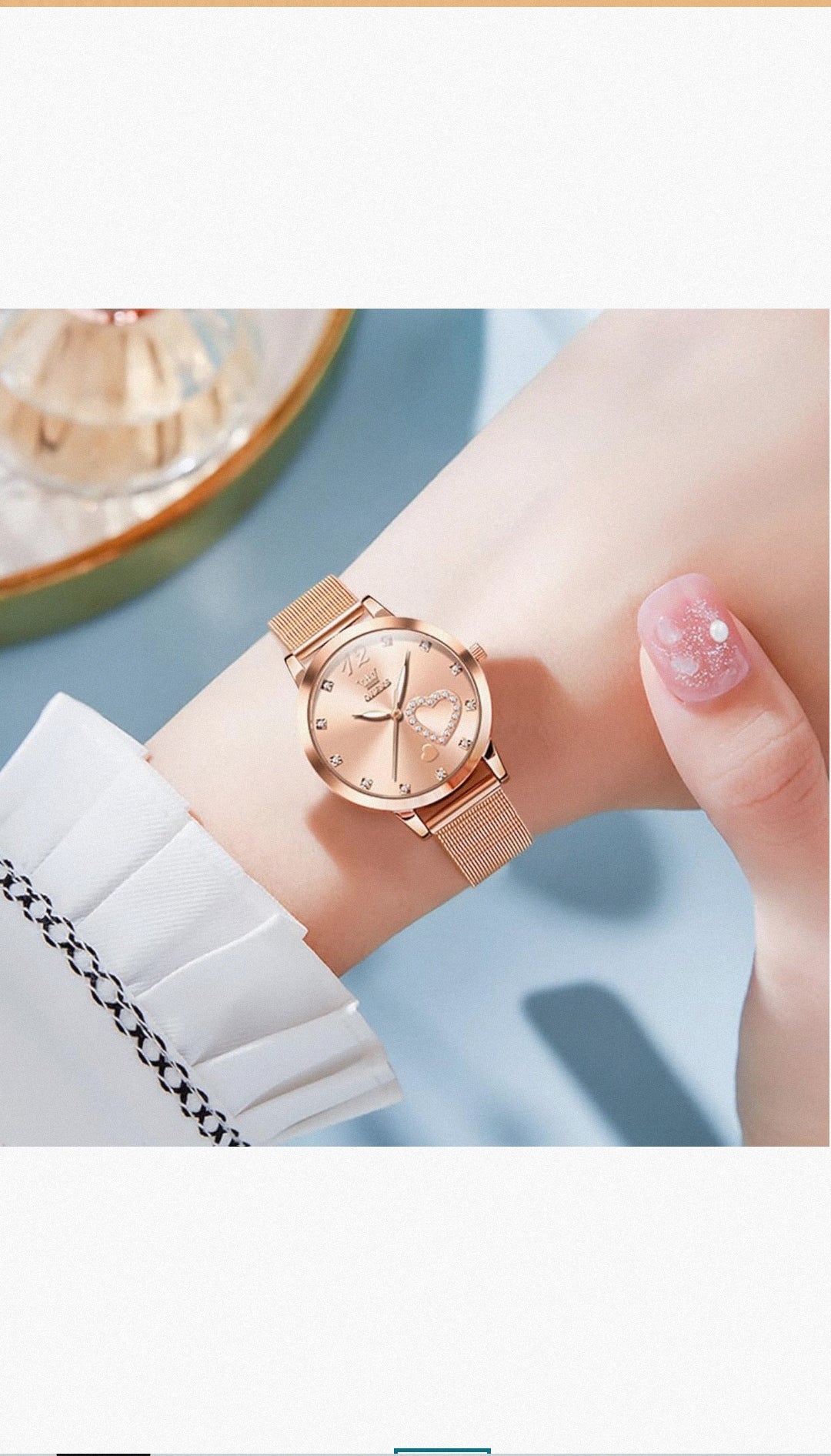 Set Reloj + Pulsera Olev⌚❤️ (Oro Rosa)