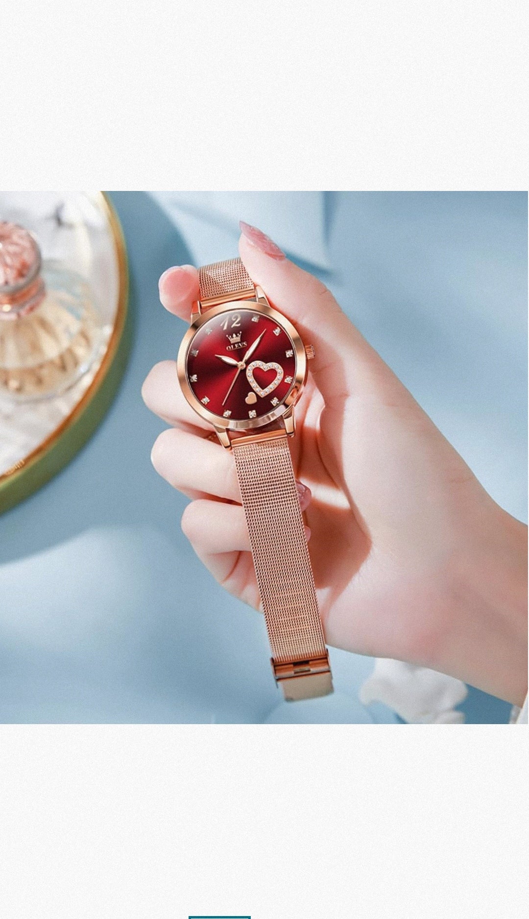 Set Reloj+ Pulsera Olev ⌚❤️(Rojo)