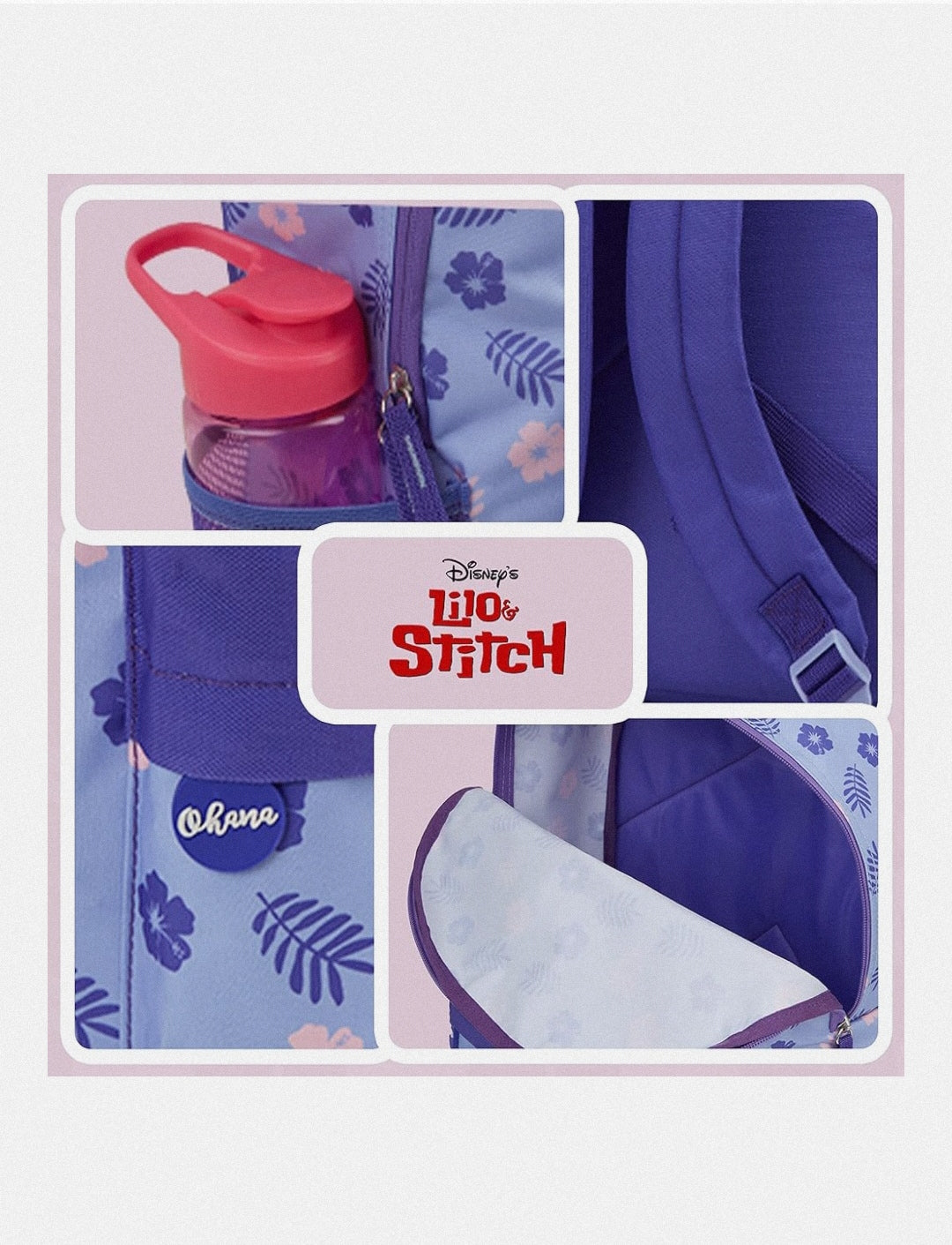 Salveque Escolar Disney Stitch Original (Morado)