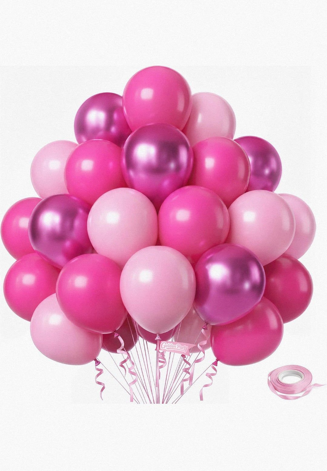 Juego de Globos Rosados (60 Piezas) 12 Pulgadas