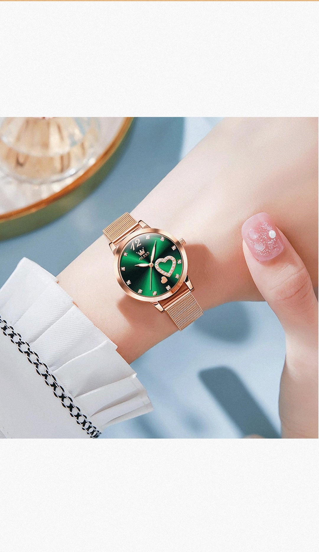 Reloj Olevs Dama⌚💚 (Verde)