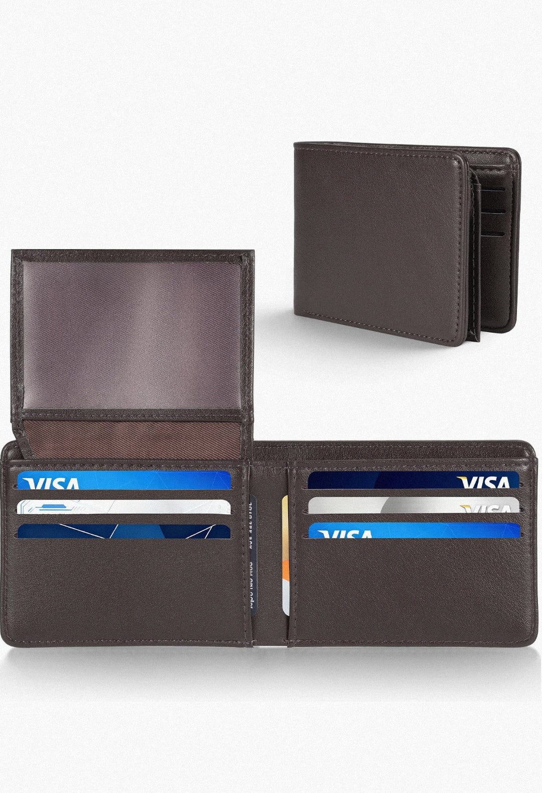 Billeteras para Caballero Bifold con Protección RDIF (Café)